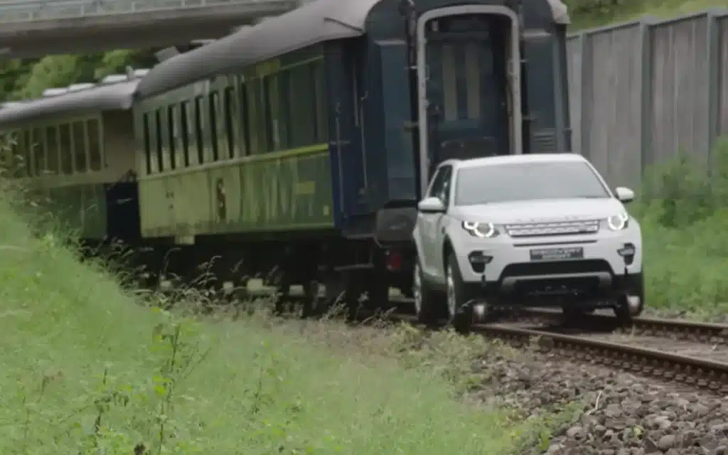 The Discovery Sport by Land Rover towed a 100-ton train across 10km of track to prove it's more than a city SUV – it's still a true 4x4 at heart