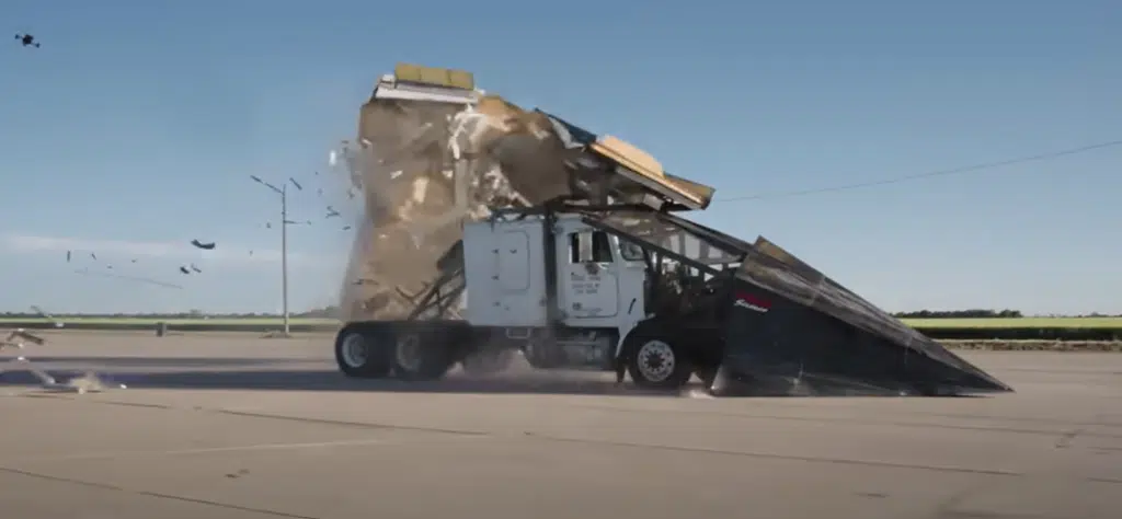 Kansas man passed state trooper in 'unstoppable' semi-truck built to plough through everything