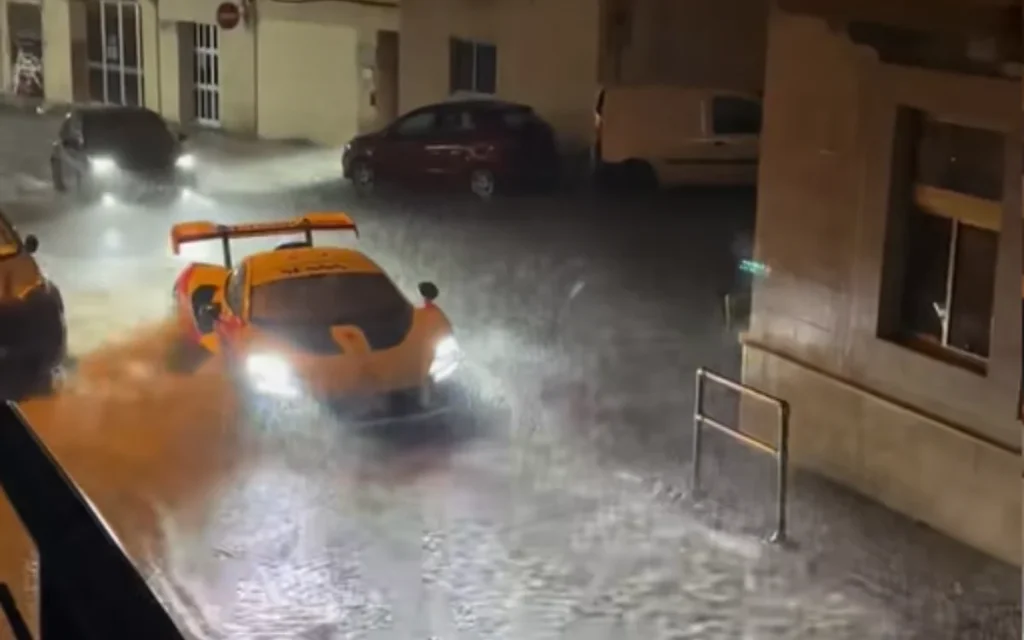 A McLaren Senna was filmed driving through floodwater in Malta, turning a late-night storm into one of the wildest hypercar-spotting clips online
