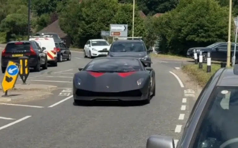 A street-legal version of the Lamborghini Sesto Elemento has been spotted out and about in the UK and is quite possibly the first of its kind