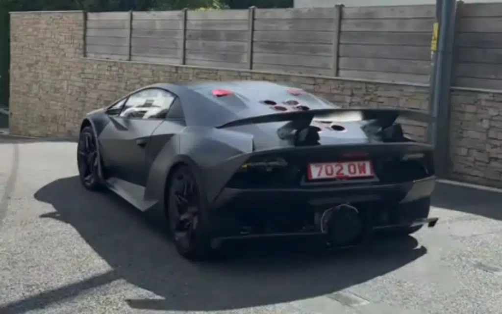 A street-legal version of the Lamborghini Sesto Elemento has been spotted out and about in the UK and is quite possibly the first of its kind