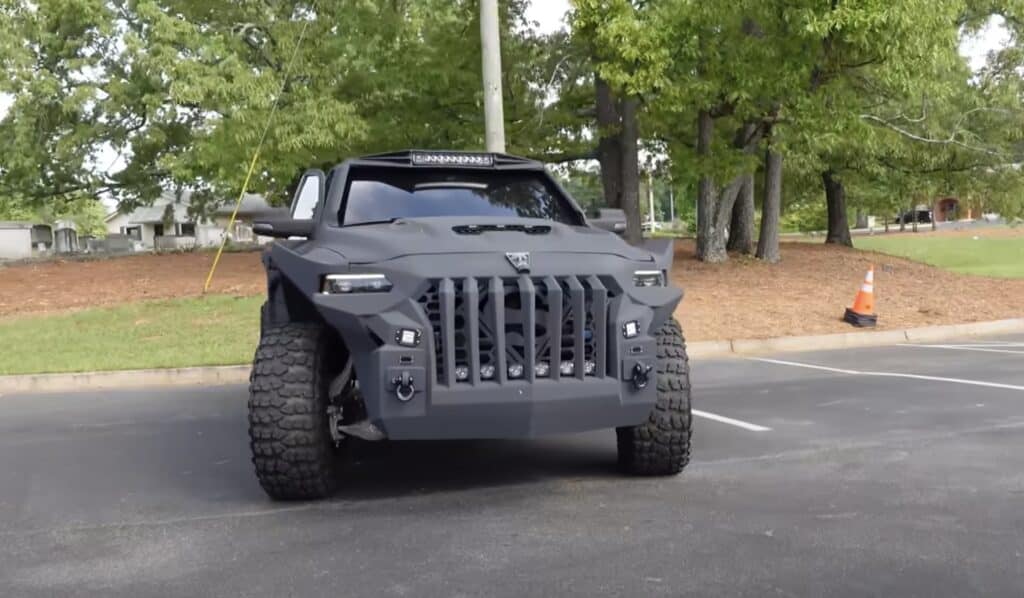 Shaq attended car show in customized armored truck fit for apocalypse