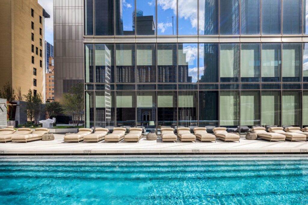 shared pool in the penthouse