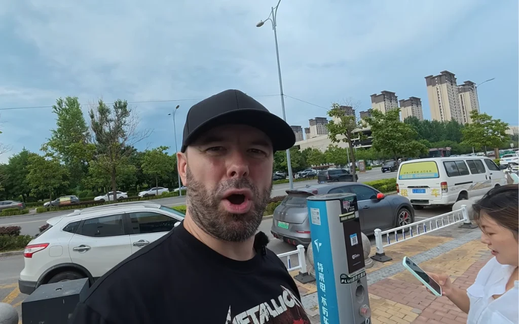 British family living in China charge an EV to see how much it costs in the country and are left shocked