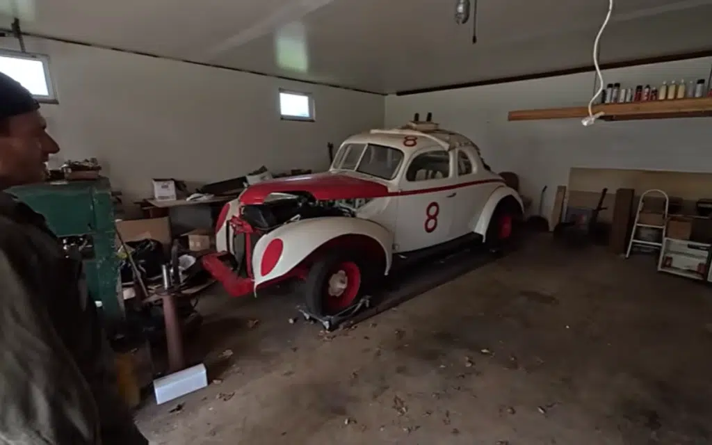 Deep in Pennsylvania this YouTuber uncovered a buried stock car and a mountain of rare vintage parts