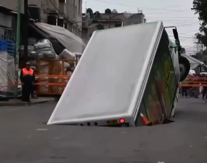 A sinkhole in Mexico City swallowed a Jarritos soda truck, sparking viral footage and fresh reminders of cars lost to collapsing roads