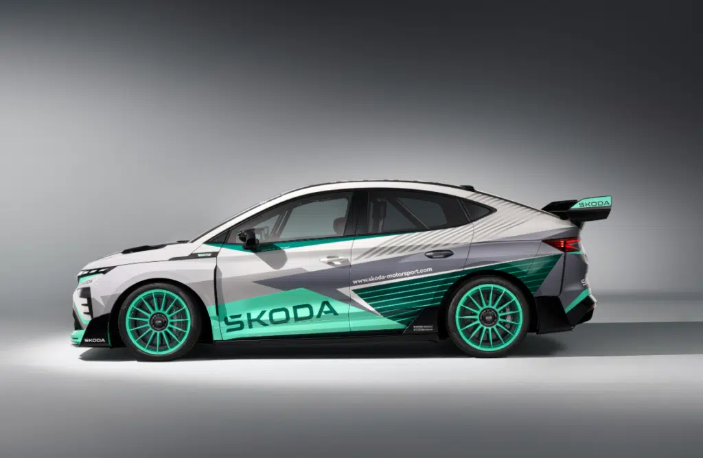 Skoda’s Enyaq RS concept proves fiber can make you go faster and lighter