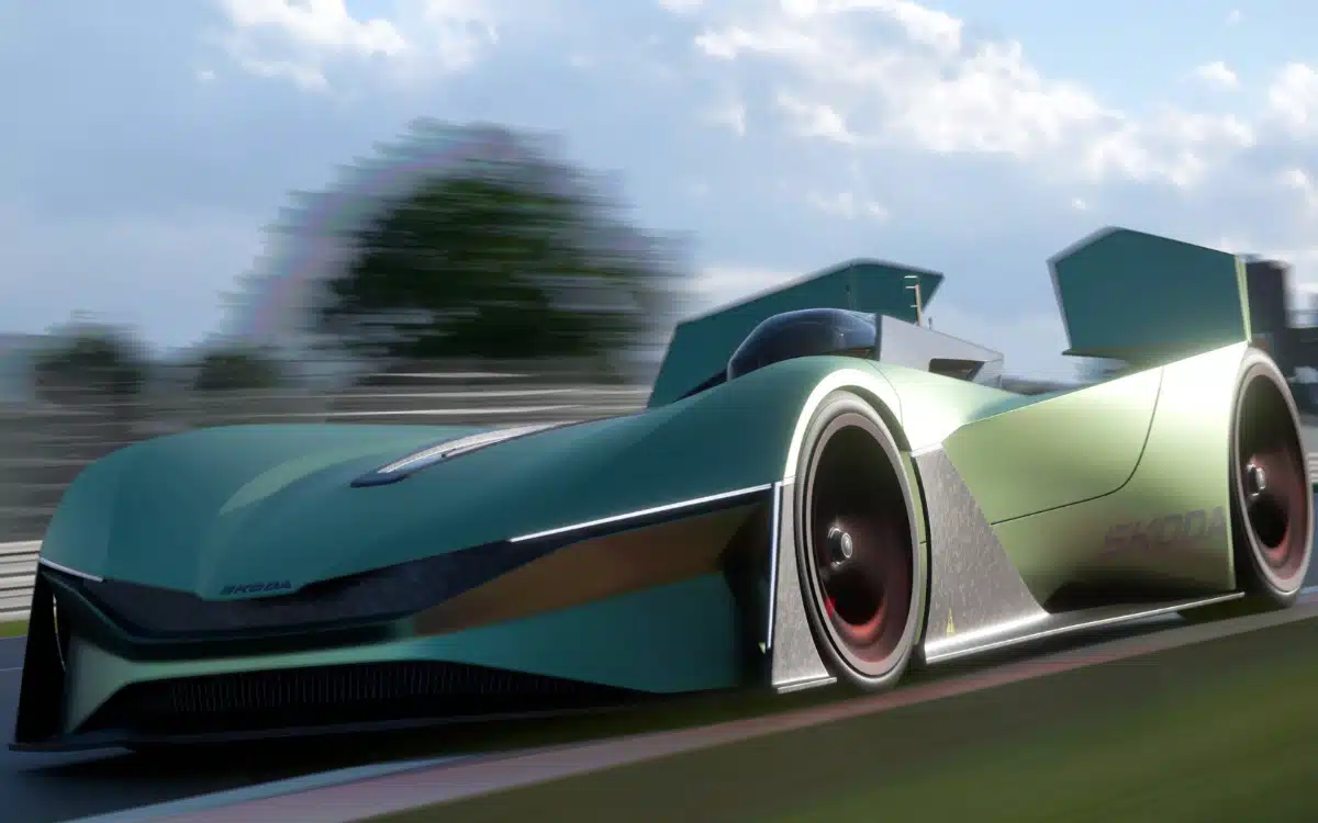 Skoda dévoile un concept de monoplace électrique futuriste pour Gran Turismo®.