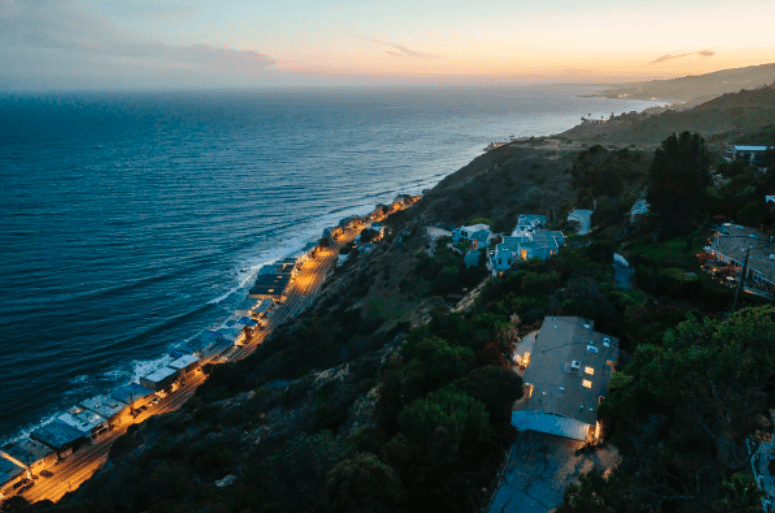 Emma Stone's house overlooks the Malibu shoreline
