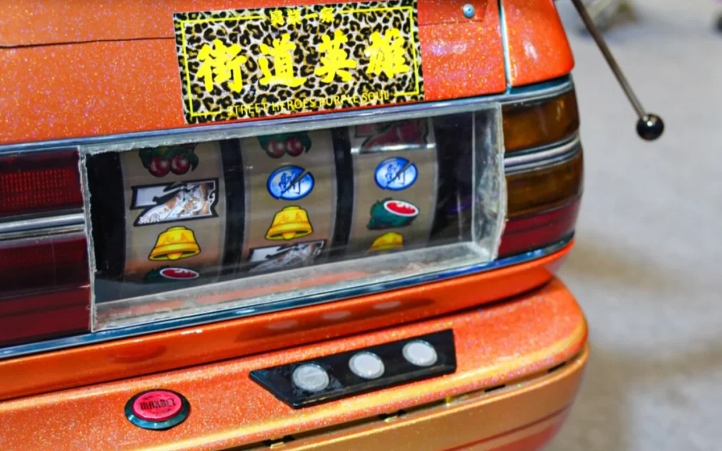 This 1988 Toyota Cresta is an actual slot machine car, and yes, you read that correctly.