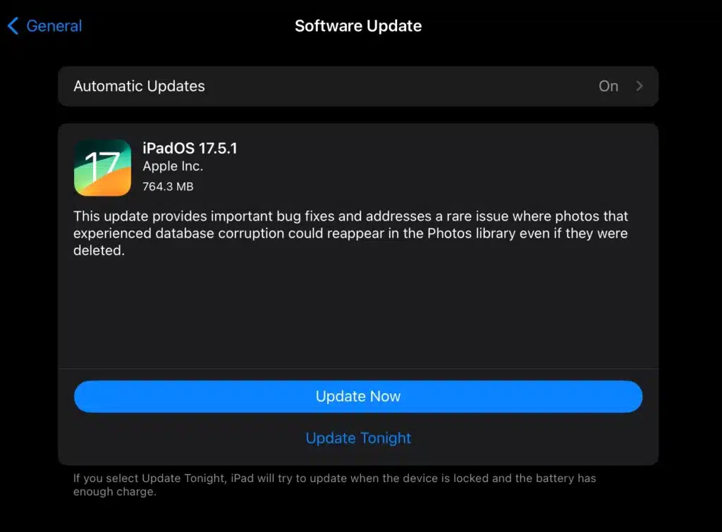 apple iphone ipad bug update