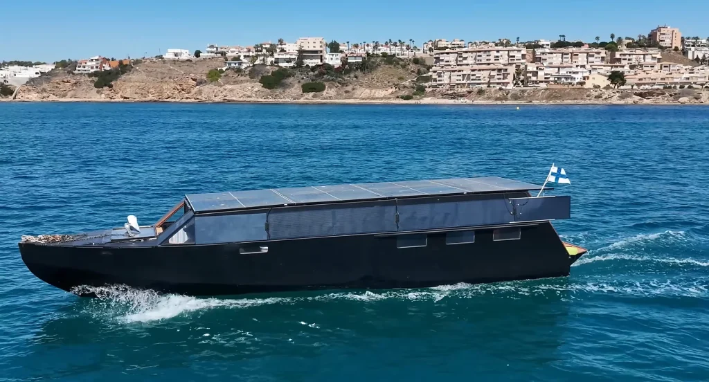 Man who built $20,724 solar-powered yacht that can run forever passes 3,000 nautical miles having used zero fuel