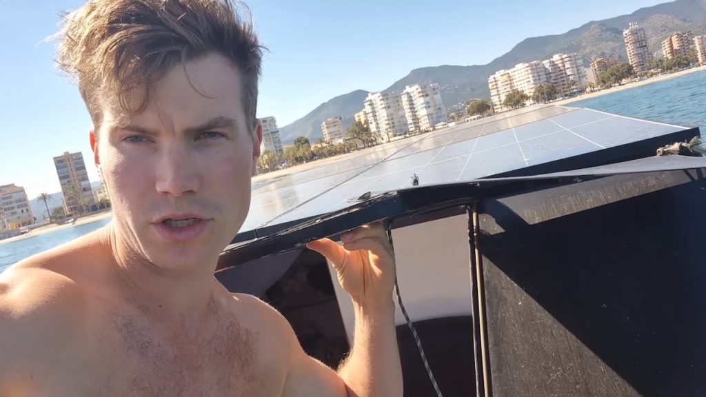 Man who built solar-powered yacht that can run forever travels from Finland to Spain using zero fuel