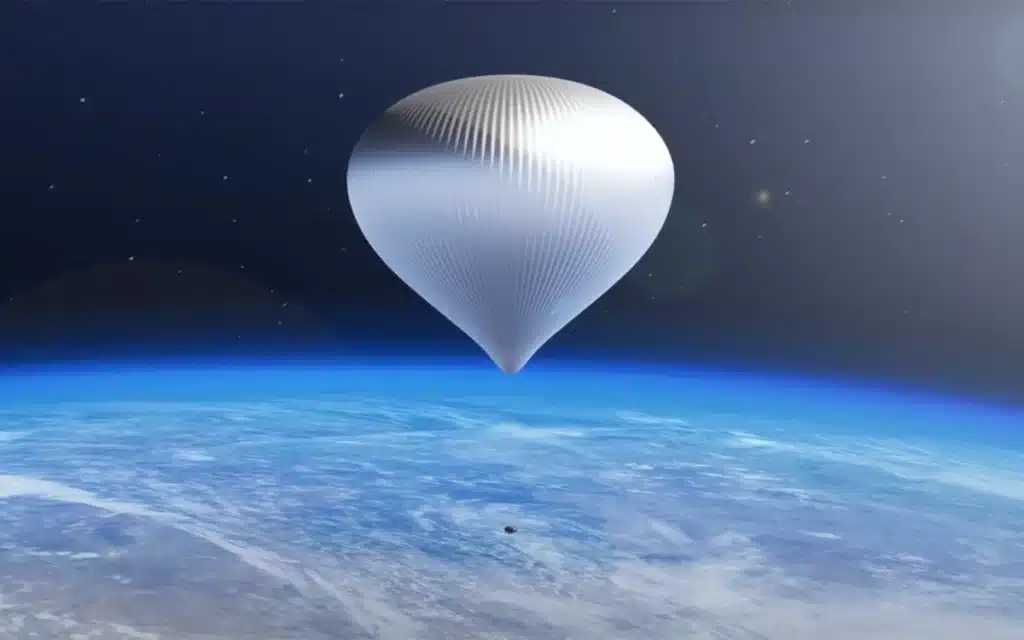 space balloon space capsule