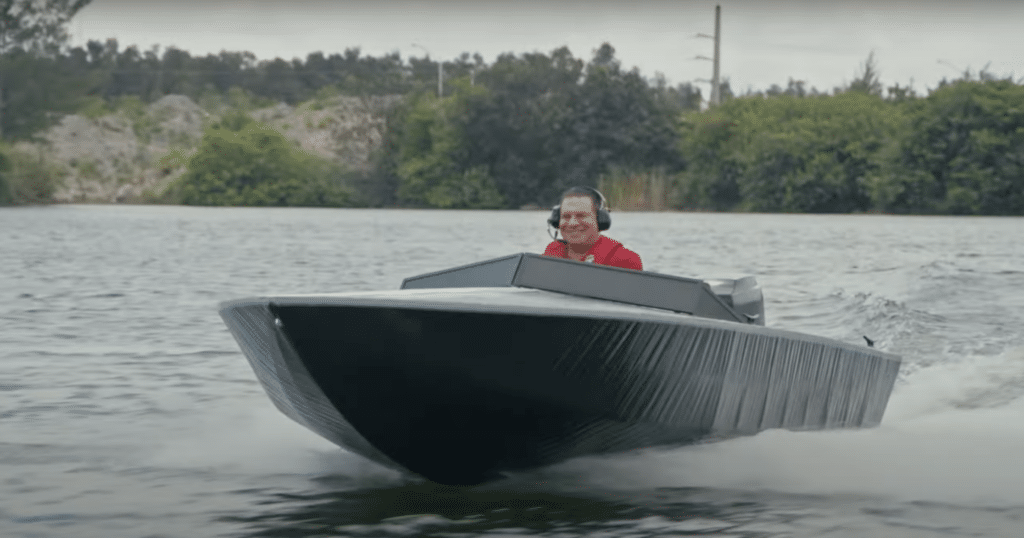 Flex Seal made a speedboat covered in water-resistant duct tape
