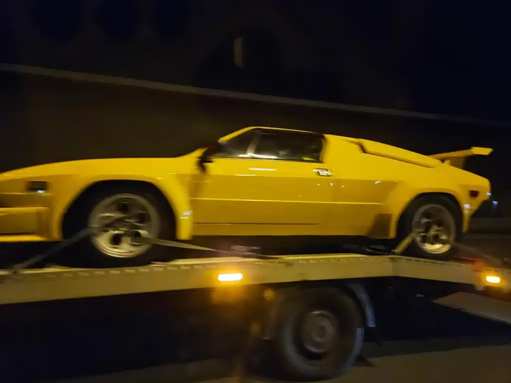 Mystery supercar on trailer on Polish highway not what seems