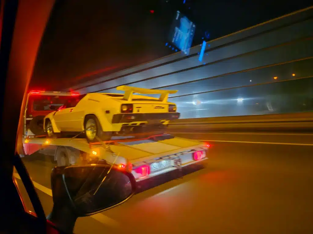 Mystery supercar on trailer on Polish highway not what seems