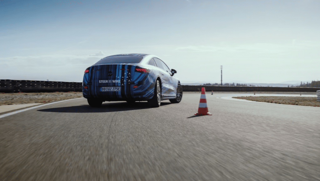 Tesla controversial steer-by-wire system is coming to Mercedes for the 2026 EQS