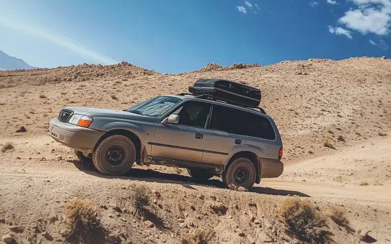 stock Subaru Forester climbs a hill that a heavy-duty truck failed at