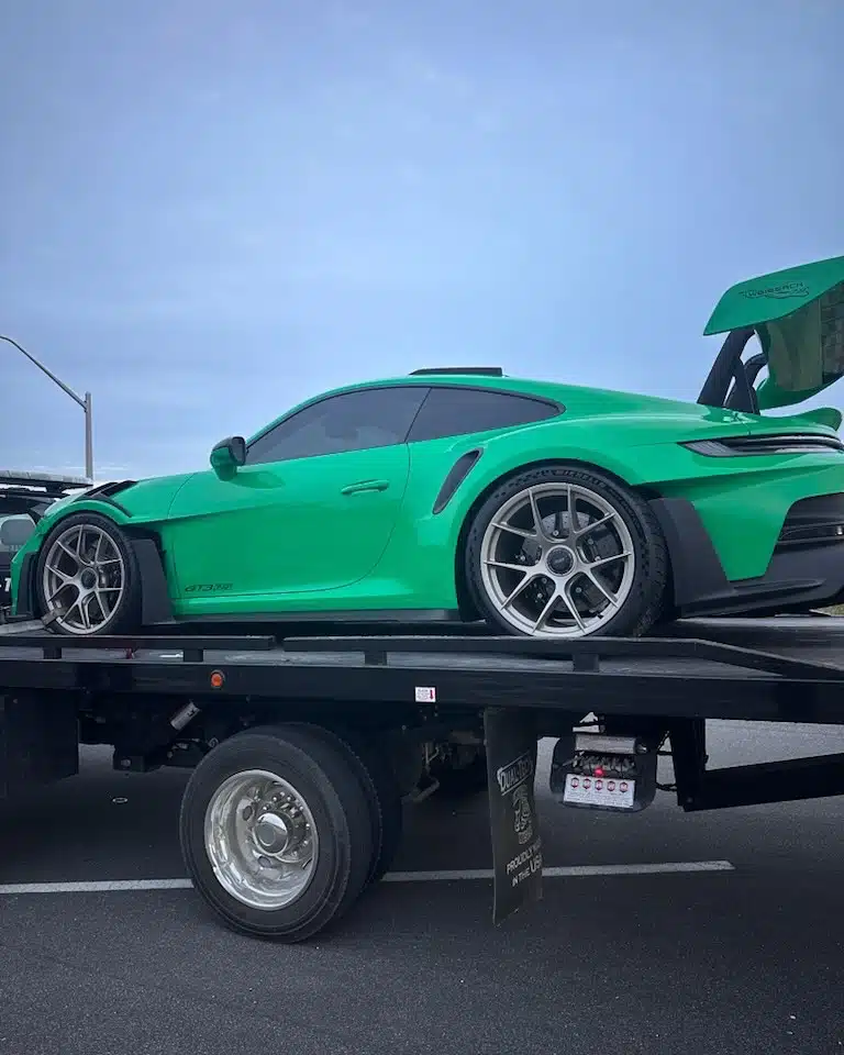 The Florida police confiscated several supercars after taking over a motorway