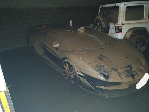 Lamborghini Aventador, Huracan, and McLaren destroyed in Typhoon