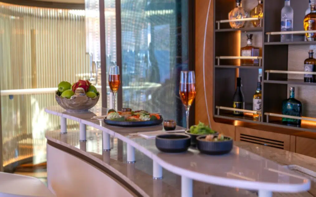 Who needs a luxury holiday when your yacht has a beach club and spa