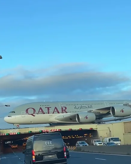 There's a bridge in Australia where Airbus A380s roll over just above cars and some drivers refuse to drive under at the same time