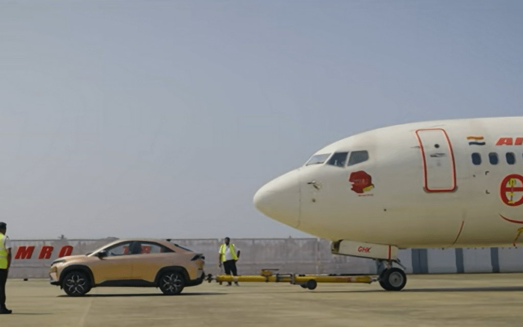 Tata Curvv set a new world record by towing a 48-ton Boeing 737