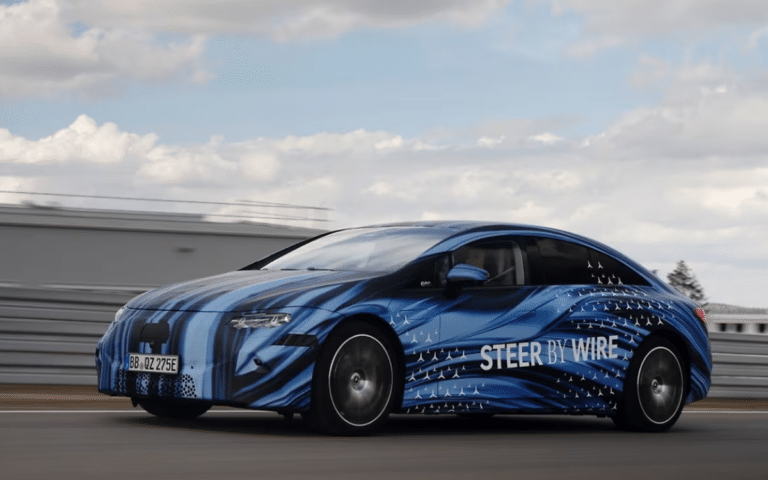 Tesla controversial steer-by-wire system is coming to Mercedes for the 2026 EQS