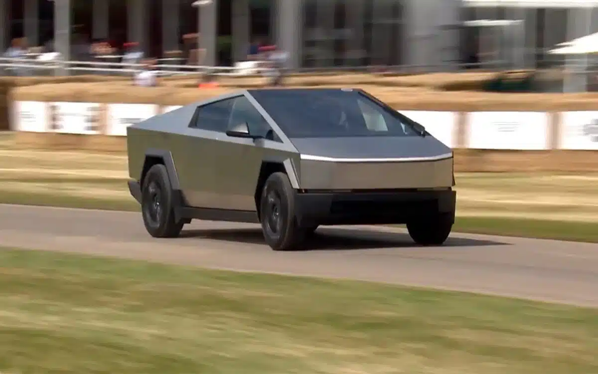 Tesla Cybertruck could be mistaken for an F1 car at the Goodwood Festival of Speed