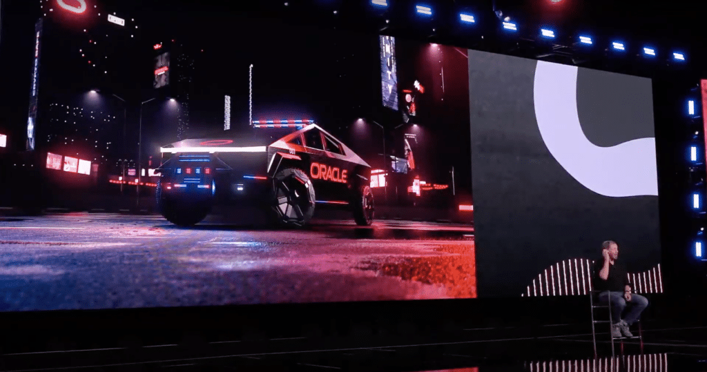 Tesla Cybertruck turned into a police vehicle by Oracle founder