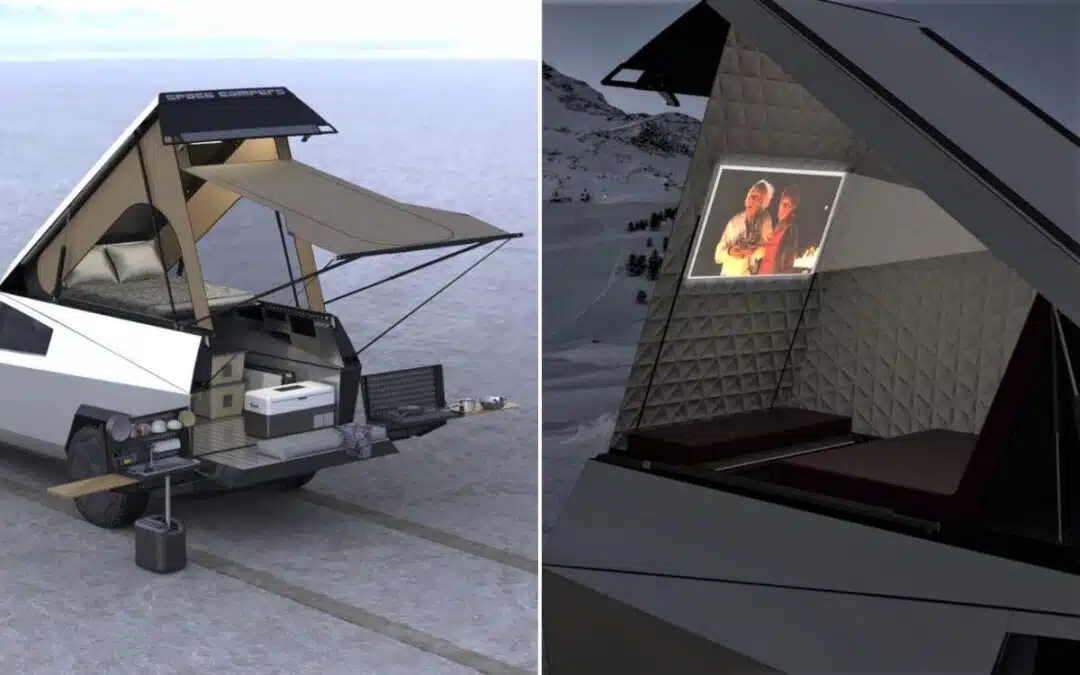 The Tesla Cybertruck already has a super futuristic camper