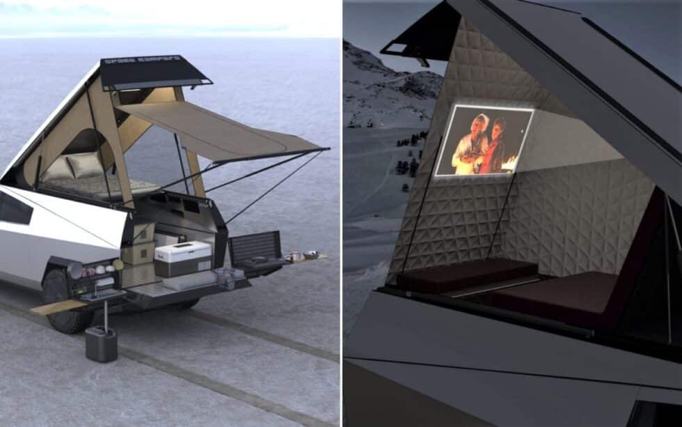 Feast your eyes on the futuristic Tesla Cybertruck camper