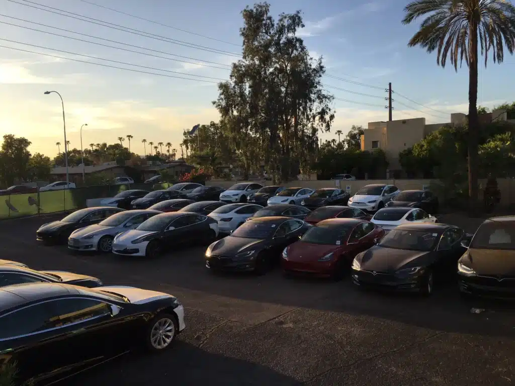 Tesla graveyard in Arizona