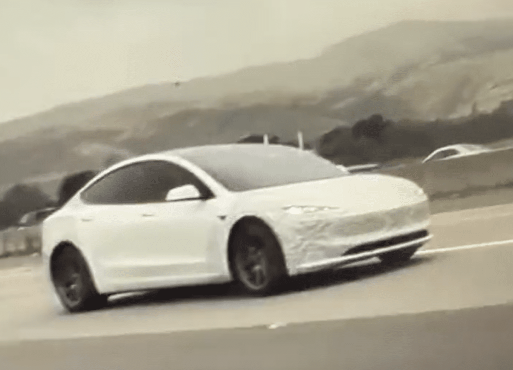 Tesla Model 3 Highland spotted with front and rear bumper covers raises questions around new features
