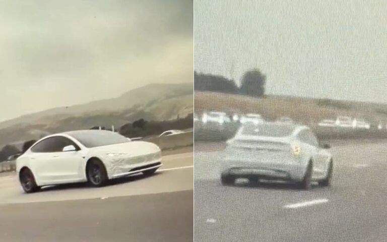 Tesla Model 3 Highland spotted with front and rear bumper covers raises questions around new features