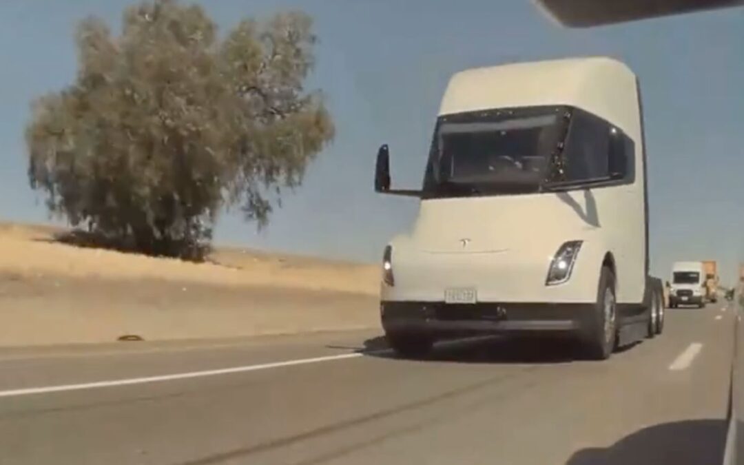 Tesla Semi spotted driving down busy California highway