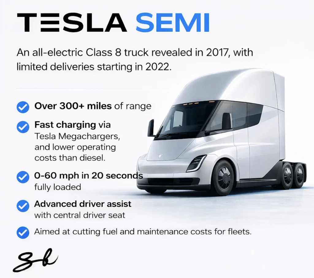 Tesla Semi information