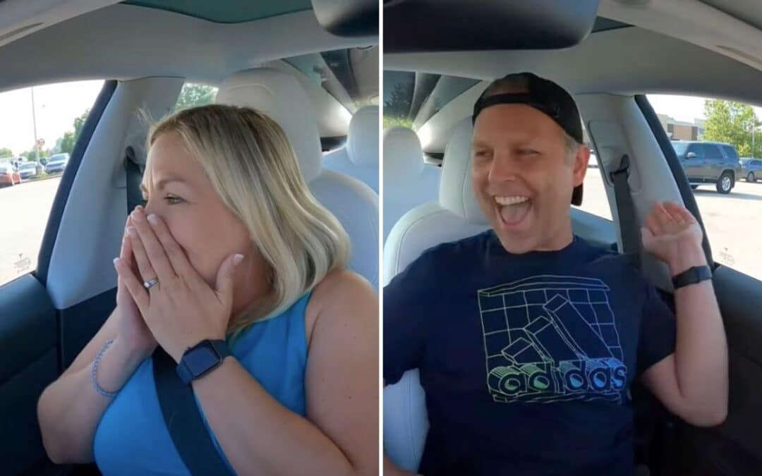 Watch this prankster terrify his wife using Tesla Smart Summon