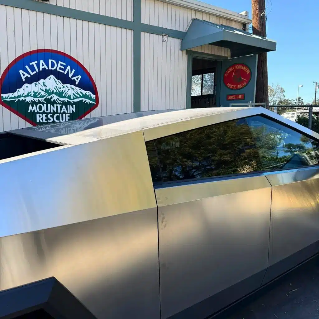 California wildfire first responders say Tesla Cybertrucks donated to them have been 'vital to our operations' in an unexpected way