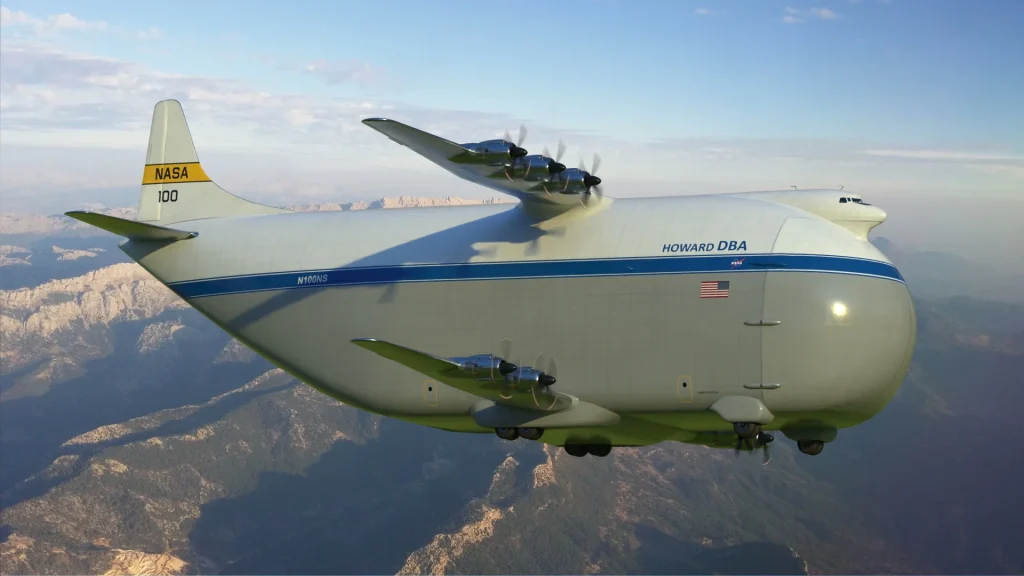 Dee Howard came up with a NASA plane so big it could swallow a Saturn rocket