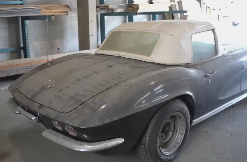 Dirty secret under seats of 1962 Chevy Corvette barn find