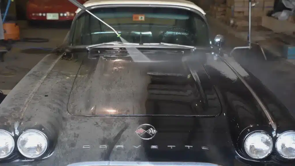 Dirty secret under seats of 1962 Chevy Corvette barn find