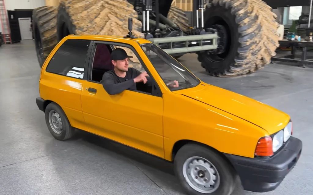 The world’s thinnest street legal car took things to another level when it started picking up passengers as an Uber.