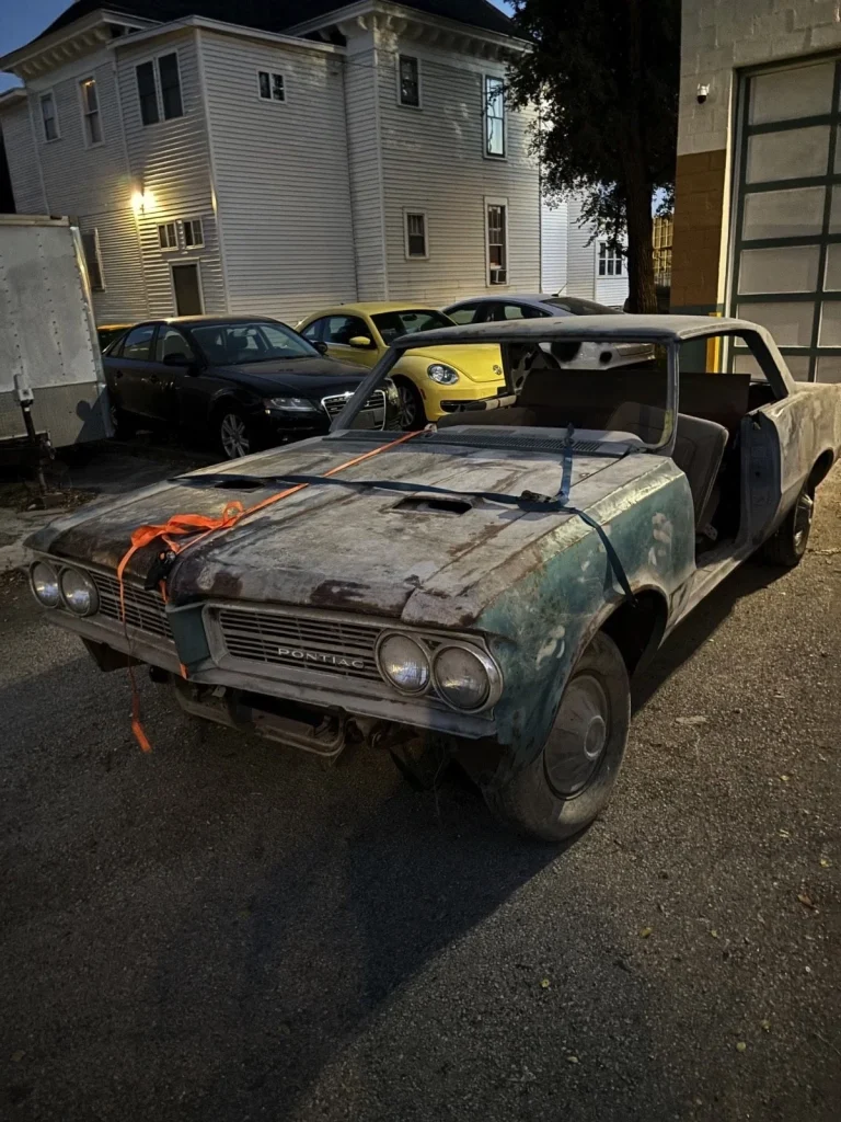 One of the first Pontiac GTO muscle cars ever built is for sale but it is literally falling apart