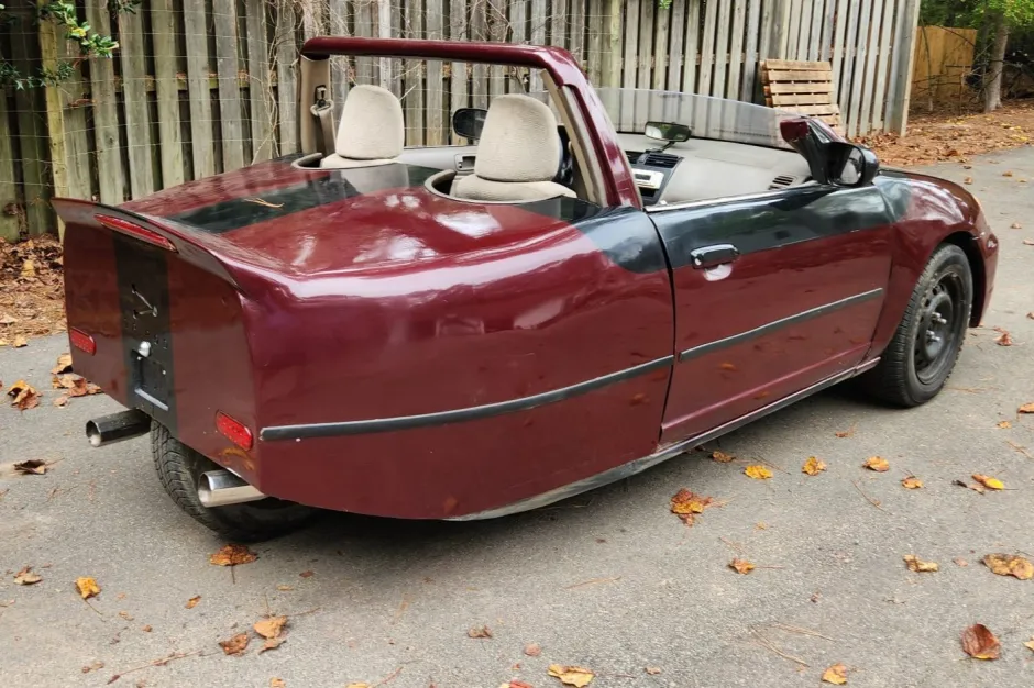 This three-wheeled Honda Civic 'Tripod' started as a wrecked sedan and ended up a street-legal Frankenstein build you can actually buy