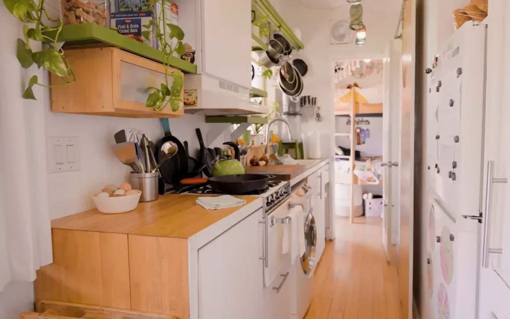A family of four from the US lives in this neat, tiny home that allows them to be completely off-grid and offers surprisingly spacious accommodation