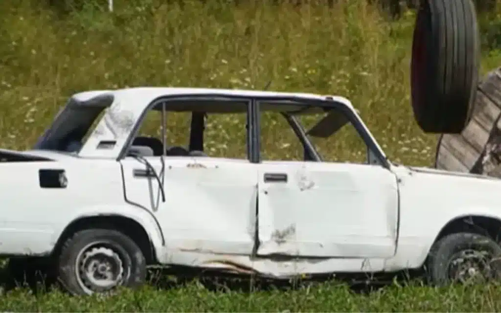 Ever wondered what happens if a tire hits a parked car while moving at 372mph? Well, wonder no longer.