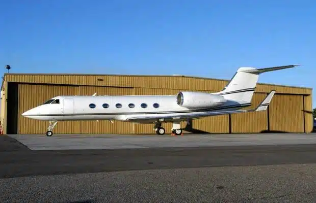 Tom Cruise owns a Gulfstream IV private jet with its own cinema room and jacuzzi bathtub
