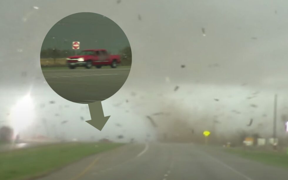 Watch this tornado flip trucks as it tears through Texas, US